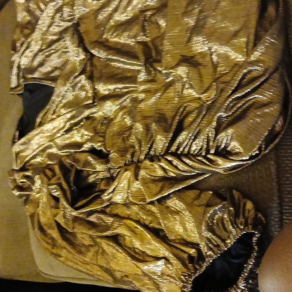 Metalic gold blouse XL runs big can fit a 2x